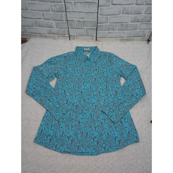 ARIAT REAL (WESTERN) FITTED BUTTON LONG SLEEVE SHIRT SIZE: LARGE - Picture 1 of 12